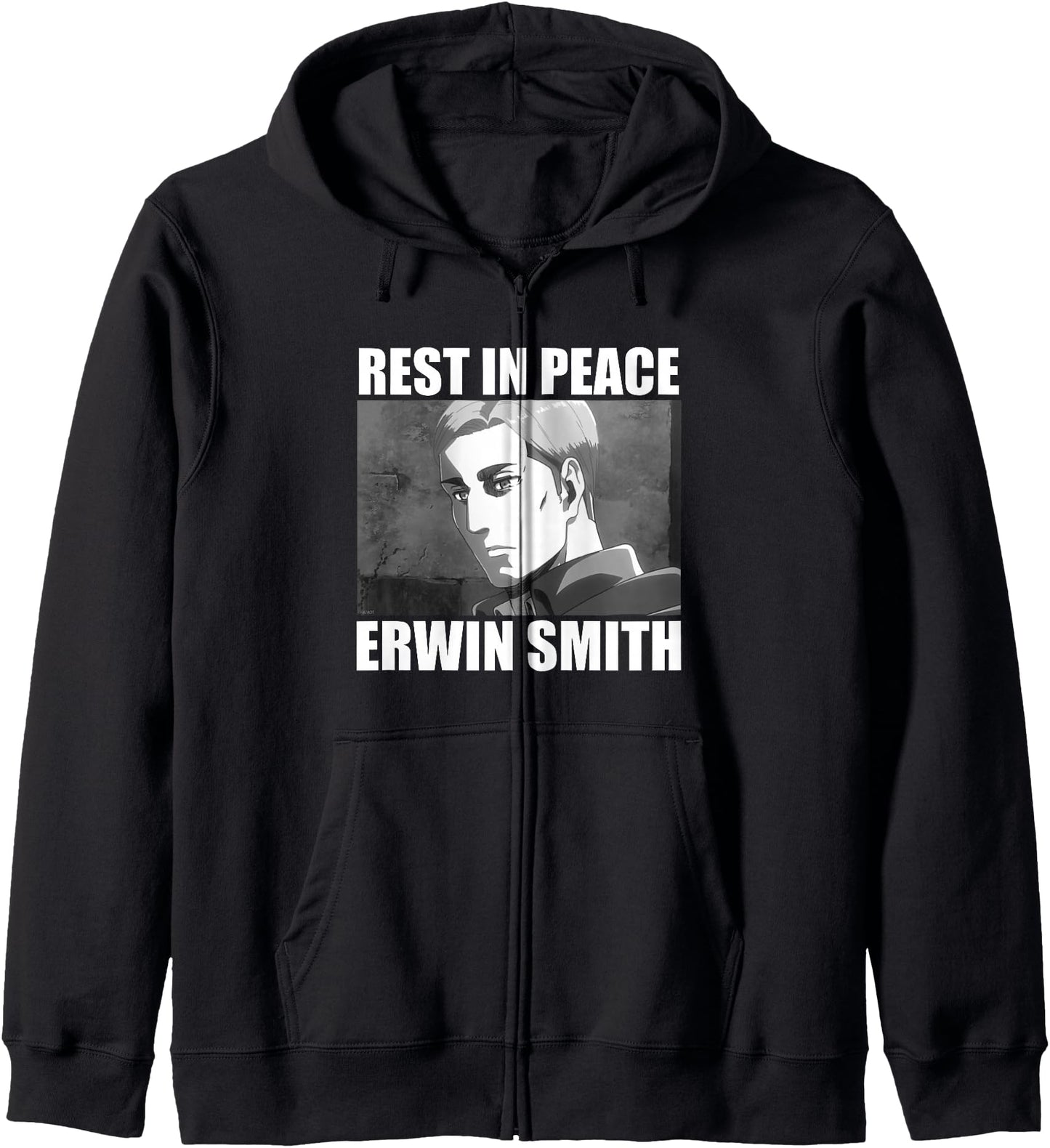 Attack on Titan Season 3 Rest in Peace Erwin Smith Anime Hoodie