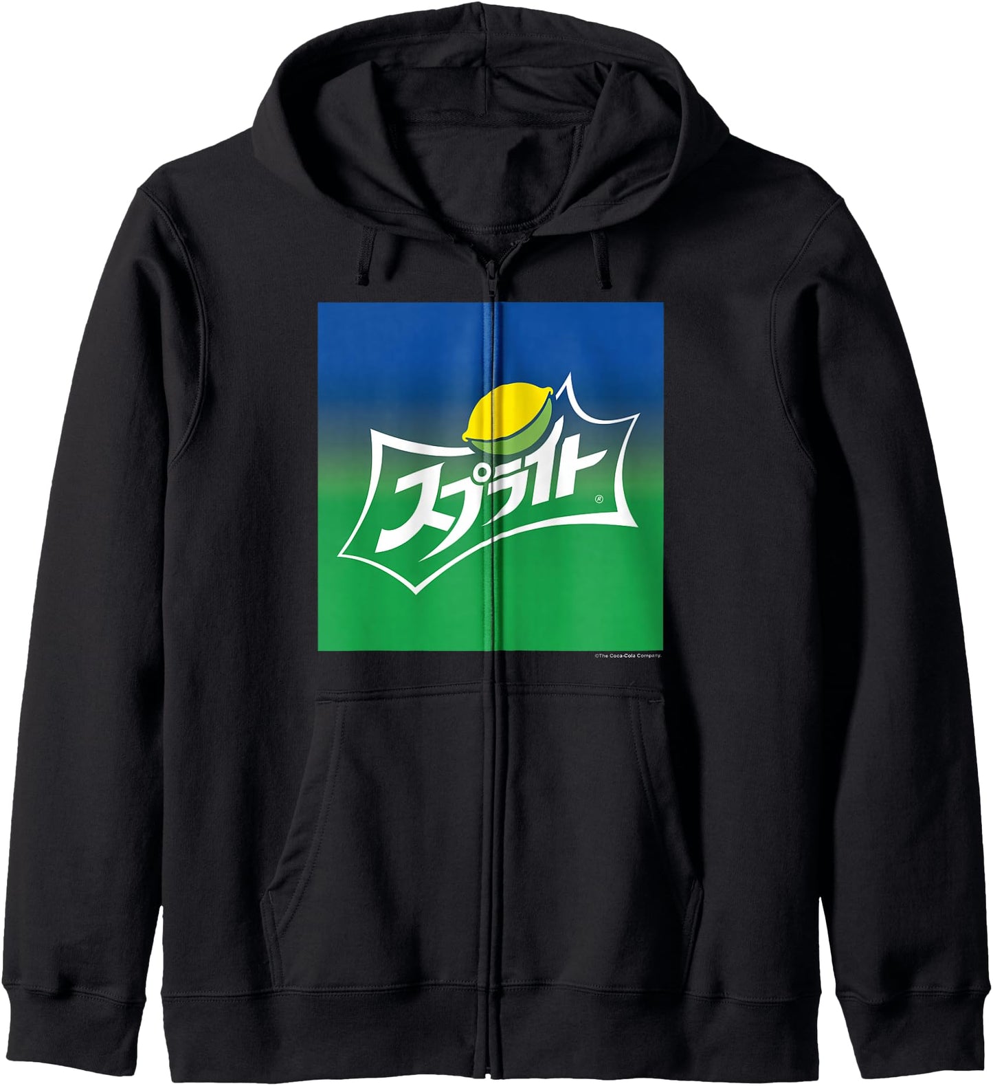Coca-Cola Kanji Sprite Japanese Logo Zip Hoodie