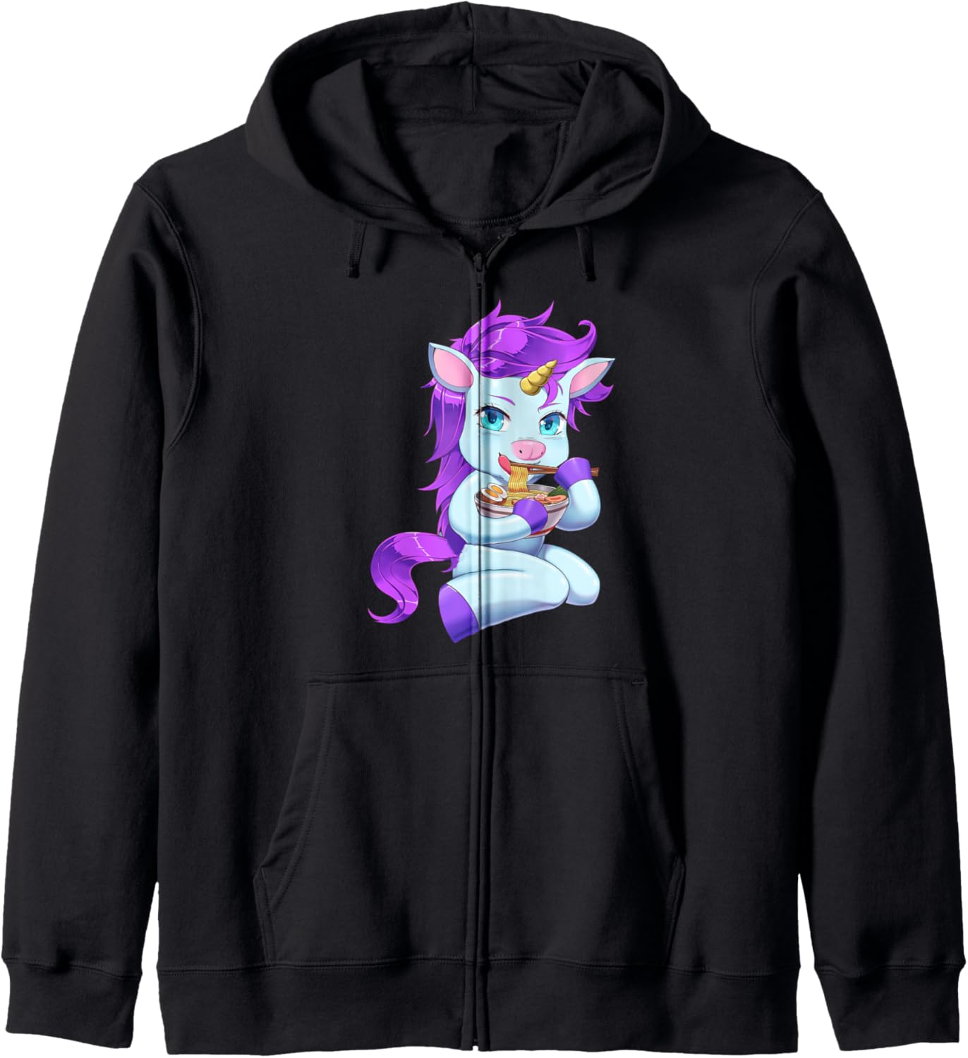 Ramen Unicorn Japanese Kawaii Anime Hoodie