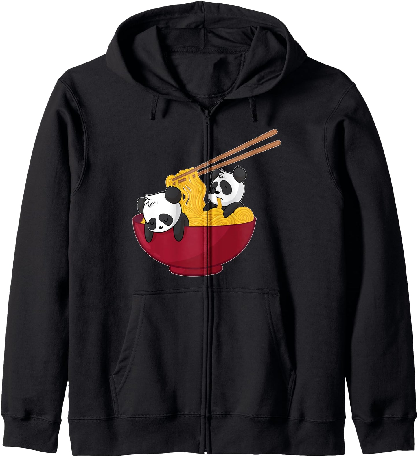 Kawaii Anime Japanese Ramen Noodles Panda Bear Gift Hoodie