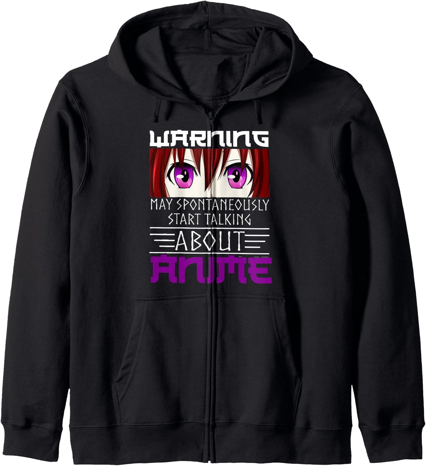 Warning May Spontaneously Start Talking About Anime Hoodie