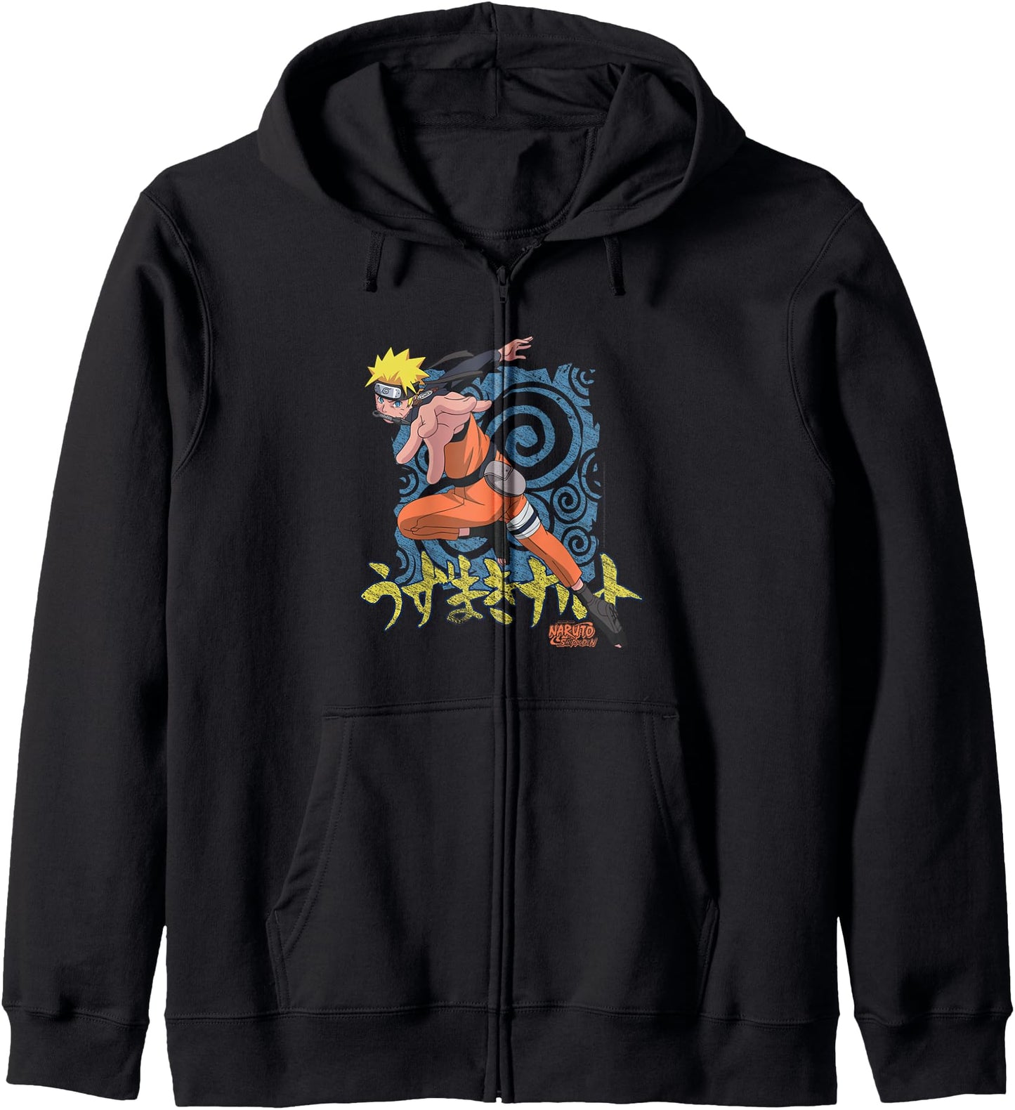 Naruto Shippuden Naruto Uzumaki with Kunai Anime Hoodie