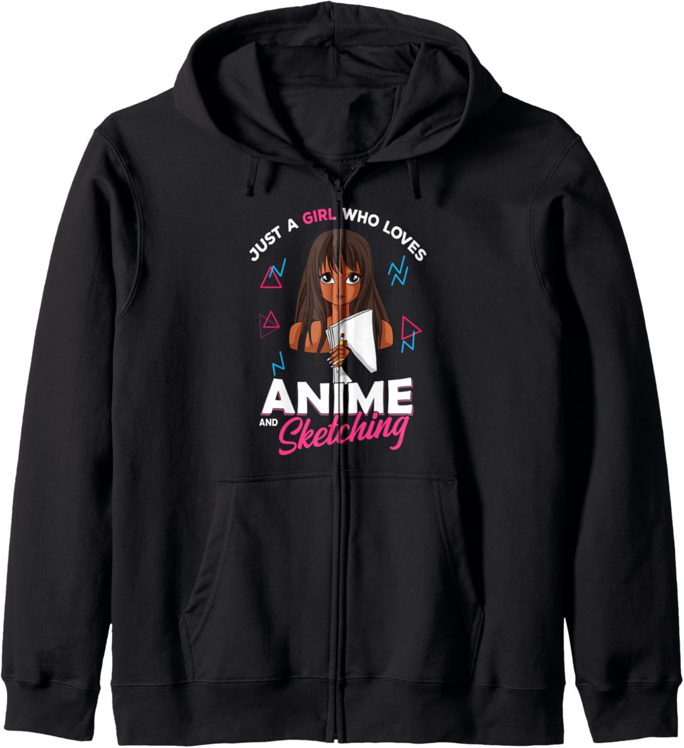 Just A Girl Who Loves Anime and Sketching Anime Lover Hoodie
