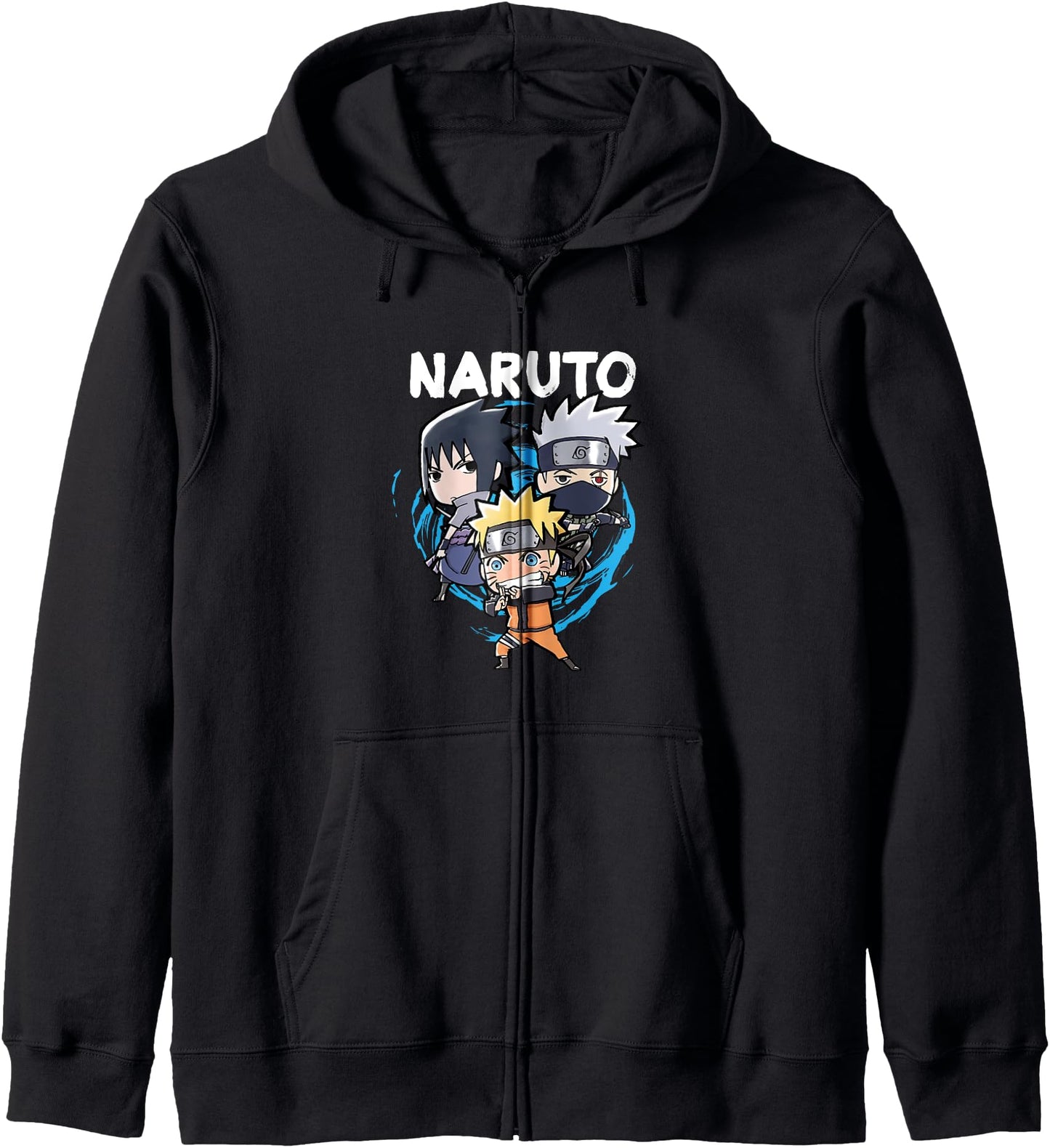 Naruto Shippuden Team 7 Chibi Group Anime Hoodie