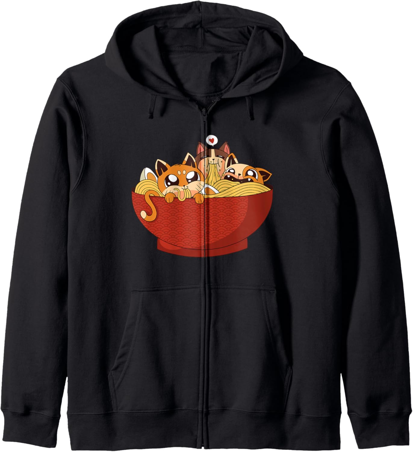 Ramen Cat Kawaii Anime Girl Japanese Noodles Japan Anime Hoodie