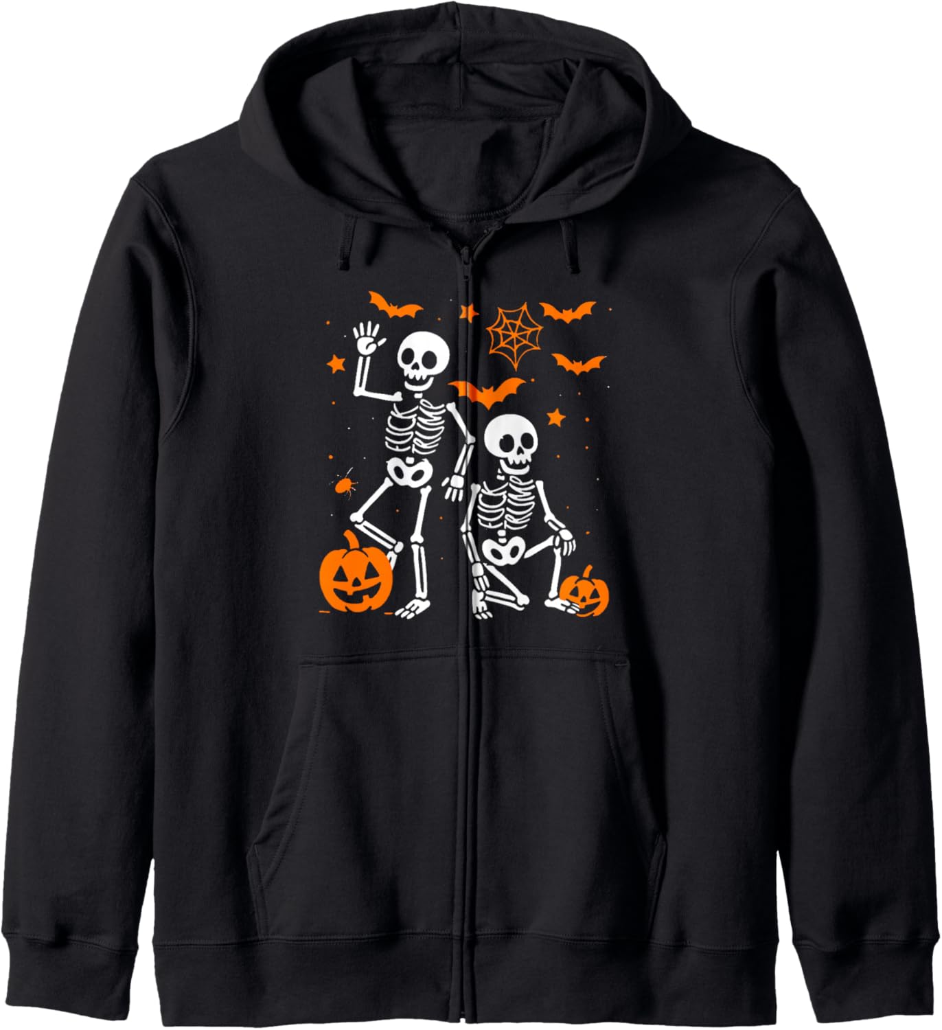 Funny Anti Trump Halloween Skeleton Zip Hoodie
