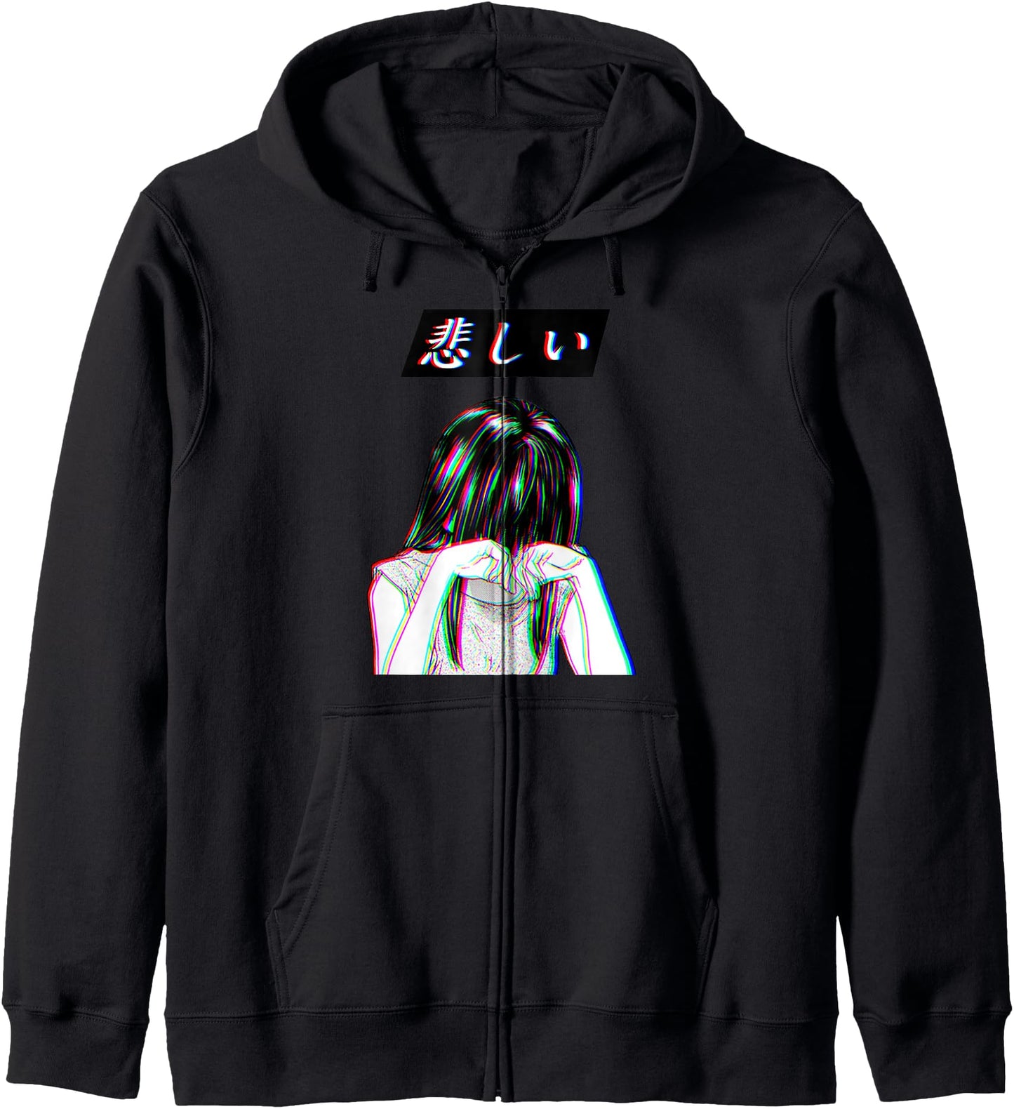 Sad Girl Japanese Anime Shirt Trashy Waifu Anime Girl Hoodie