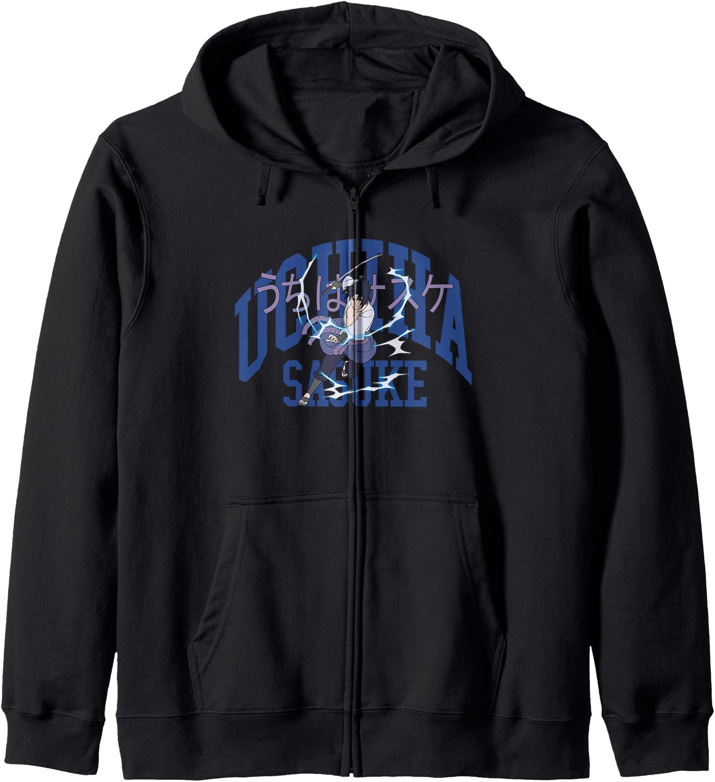 Naruto Shippuden Uchiha Sasuke Collegiate Anime Hoodie
