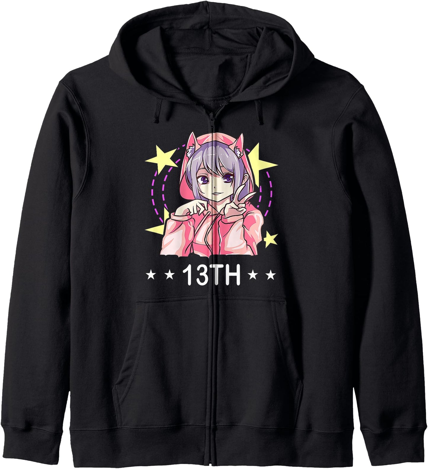 13th Birthday Anime Girls Hoodie