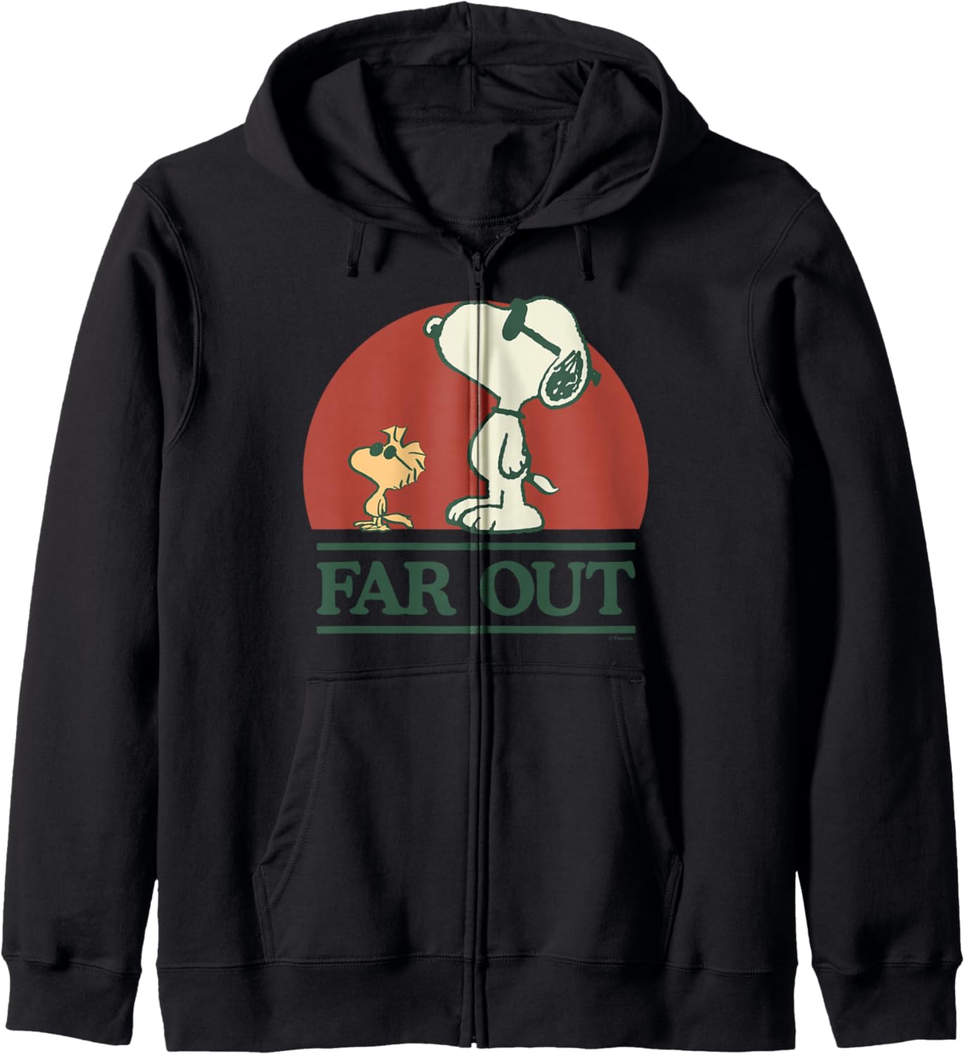 Peanuts: Snoopy and Woodstock Far out Zip Hoodie
