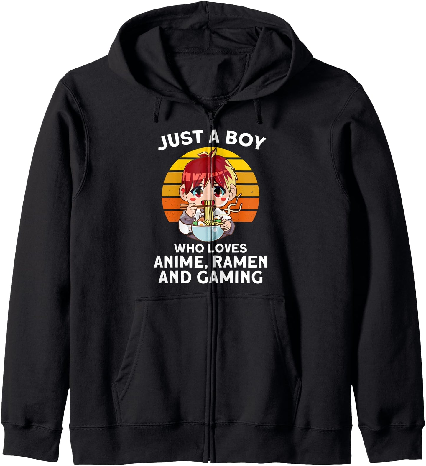 Just a boy who loves anime, ramen and gaming anime Hoodie