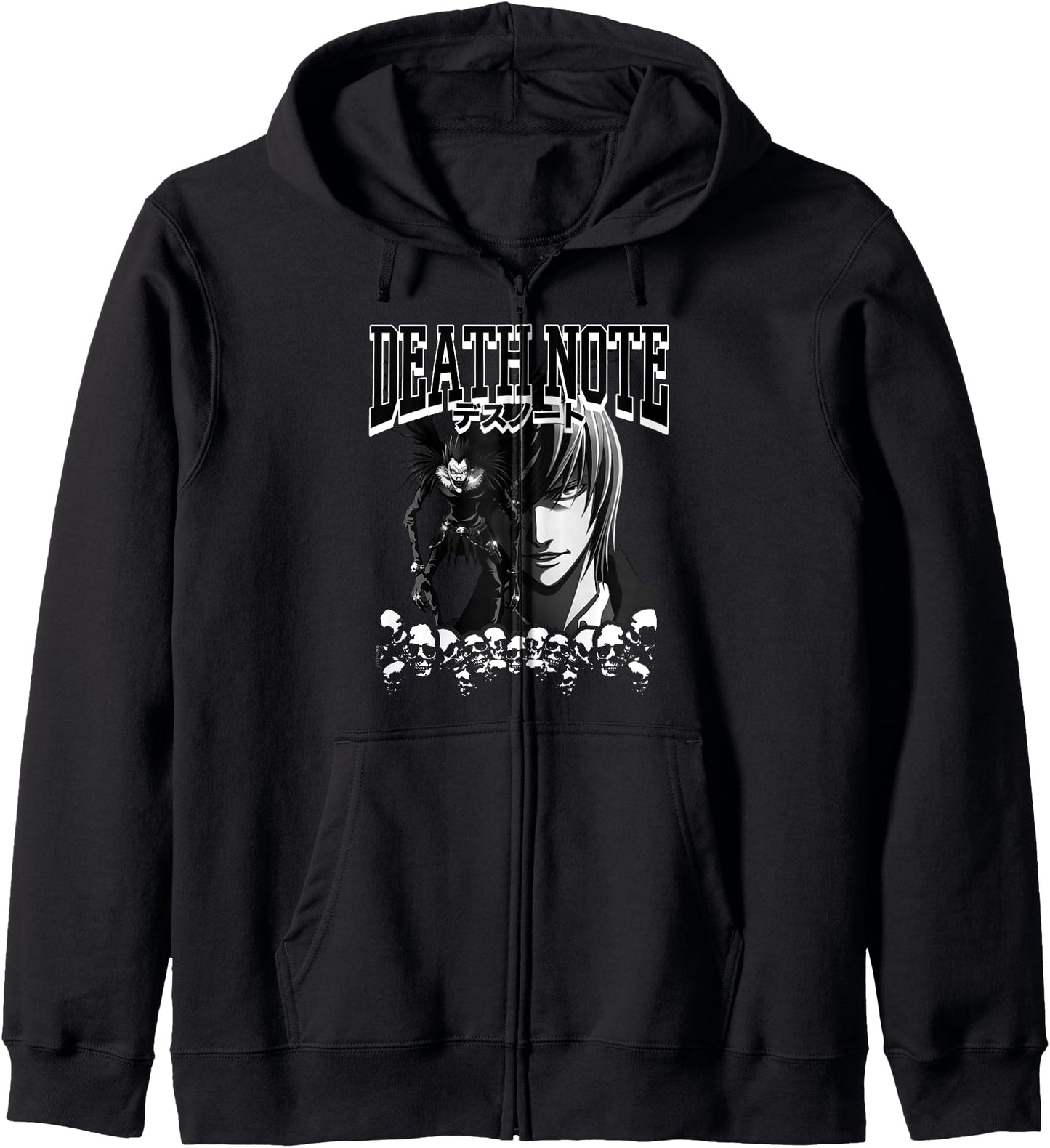 Death Note Athletic Logo Ryuk and Light Anime Hoodie
