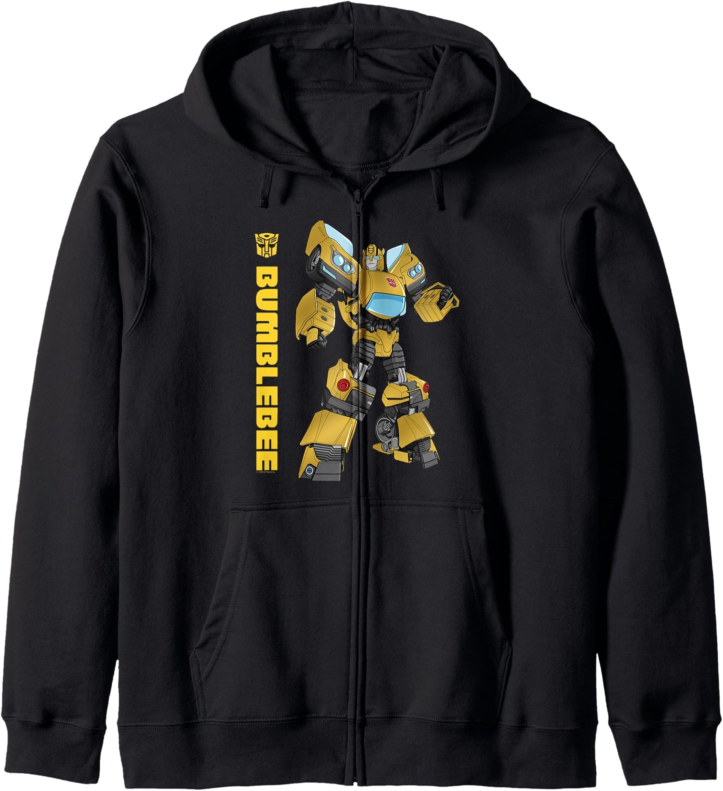Transformers Bumblebee Autobots Epic Pose Portrait Zip Hoodie