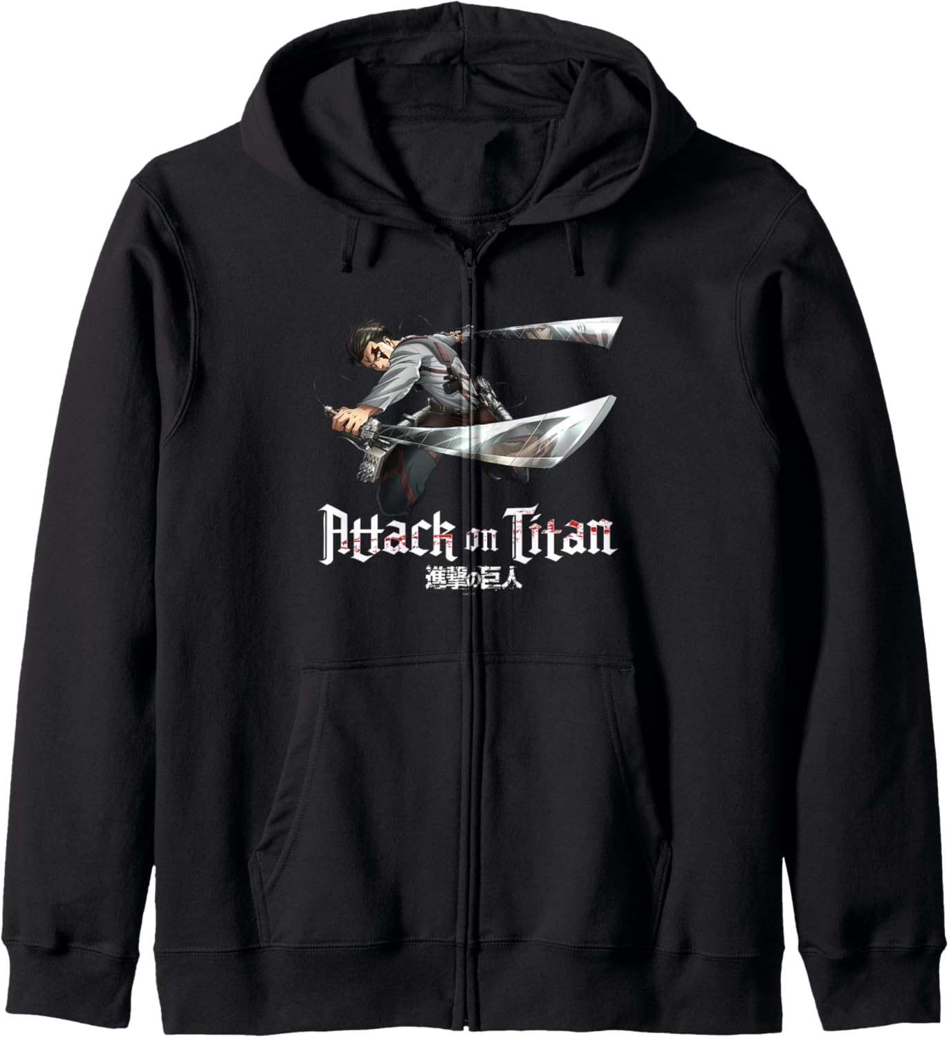Attack on Titan Season 3 Levi Jump Attack Anime Hoodie