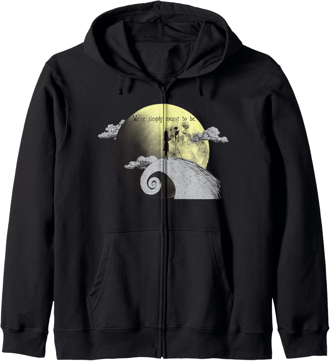 Nightmare Before Christmas Jack & Sally Simply Meant to Be Zip Hoodie