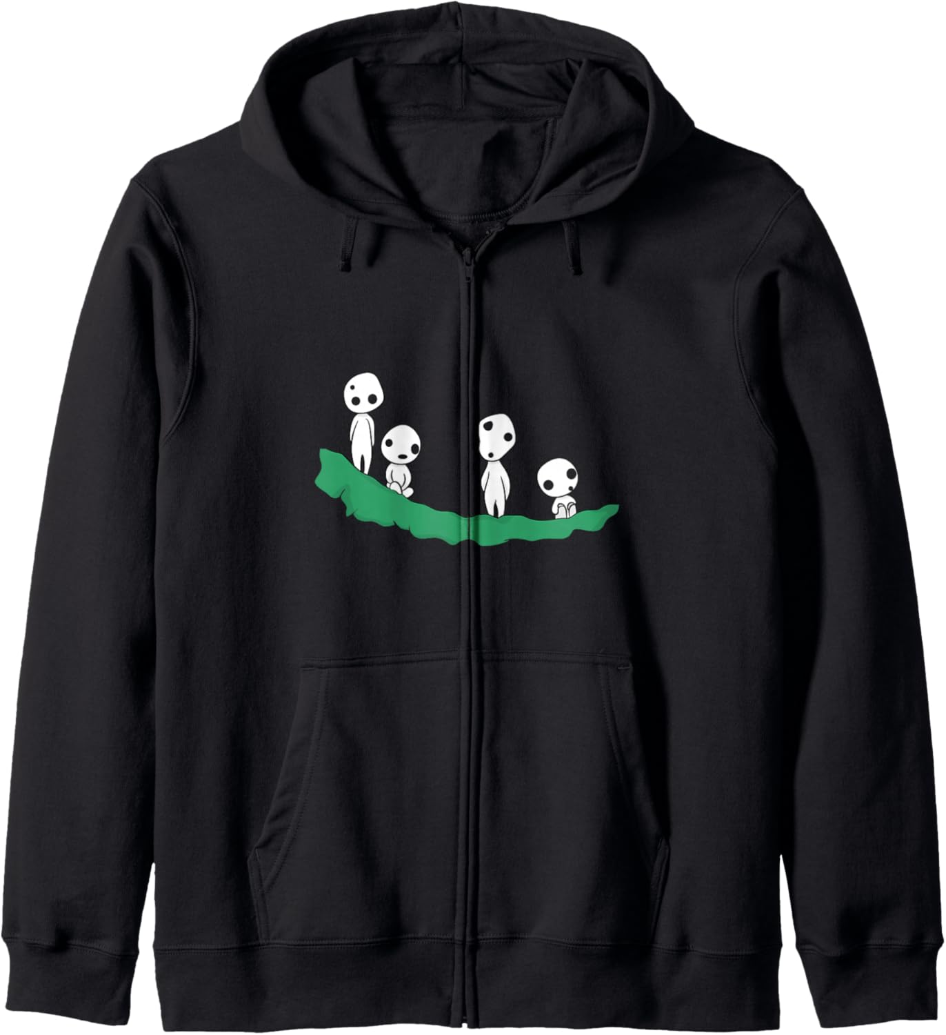 Kodama Japanese Ghosts Japan Fairy Tale Zip Hoodie