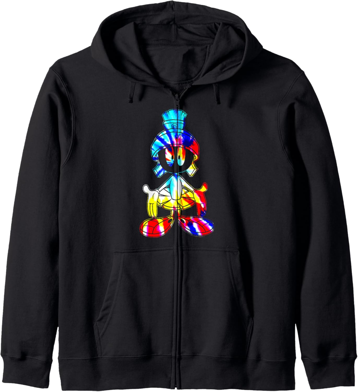 Looney Tunes Marvin The Martian Tie Dye Fill Zip Hoodie