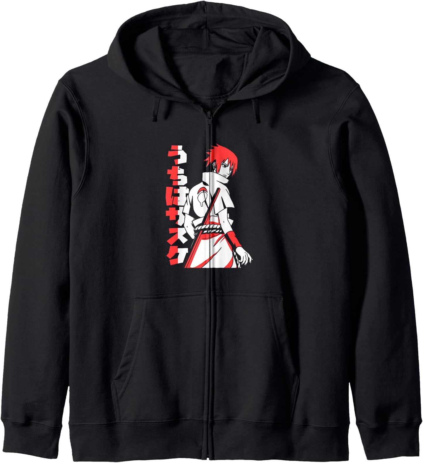 Naruto Shippuden Sasuke Uchiha Two Tone Anime Hoodie