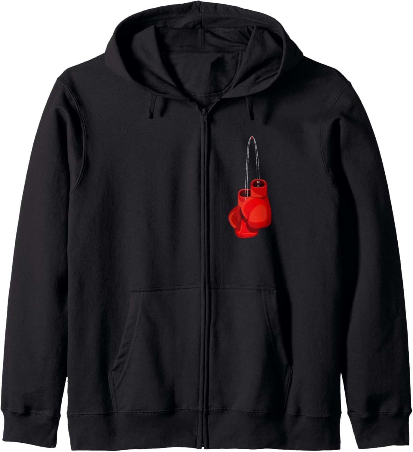 Retro Vintage Boxing Gloves Boxer | Boxing Club USA Zip Hoodie