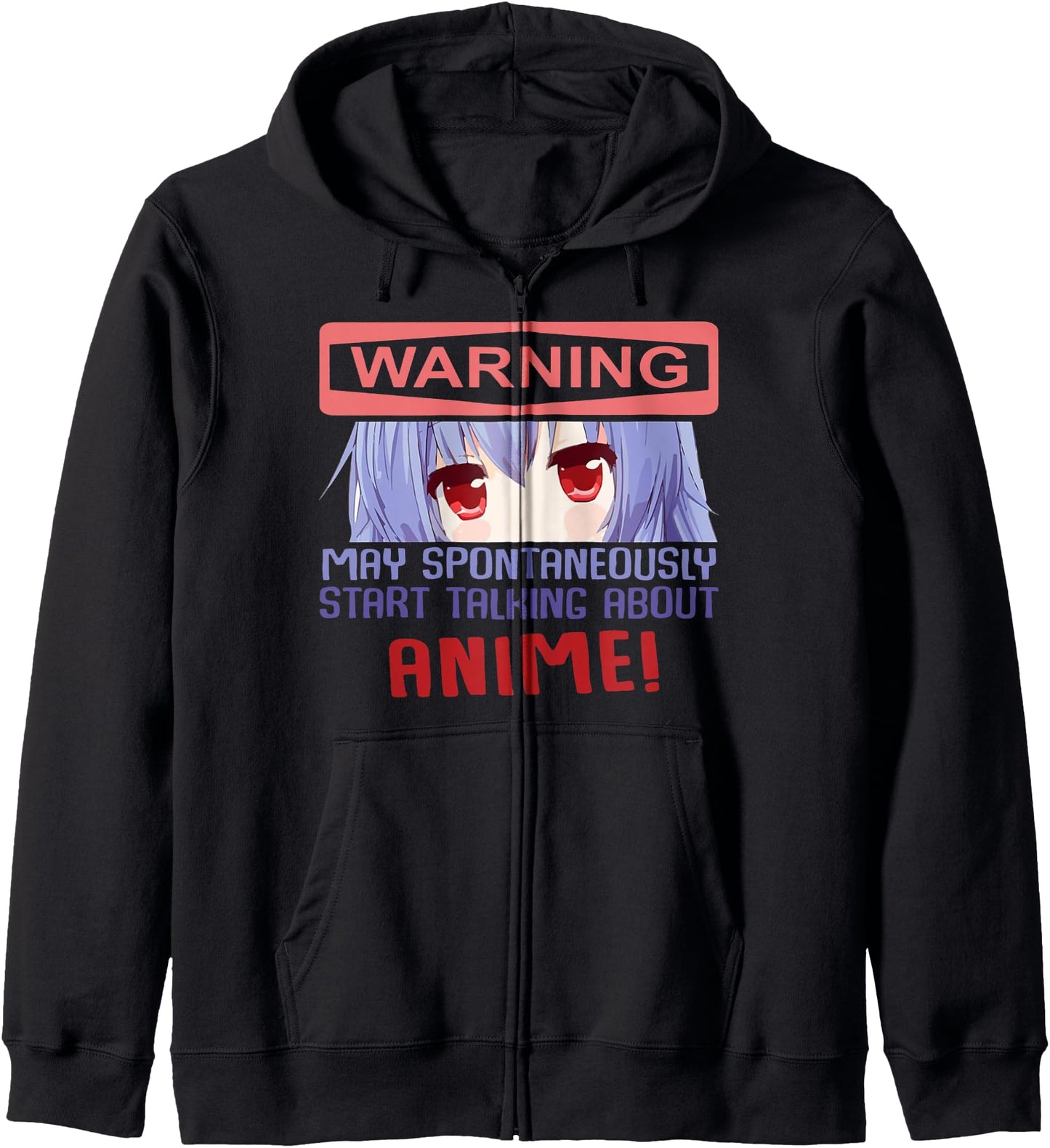 Warning may spontaneously talk about anime Hoodie