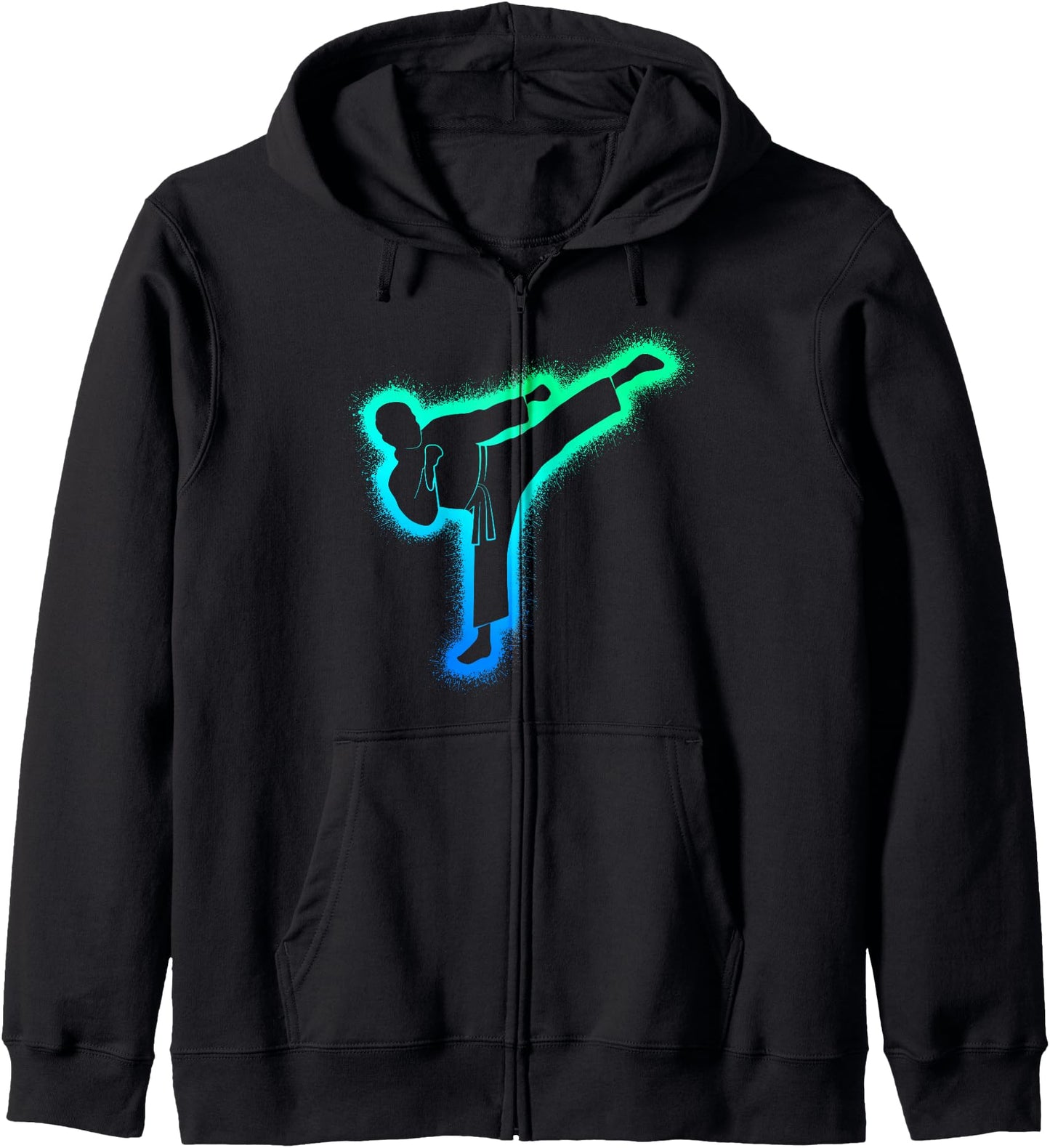 Taekwondo Martial Arts Men Boys Karate Zip Hoodie