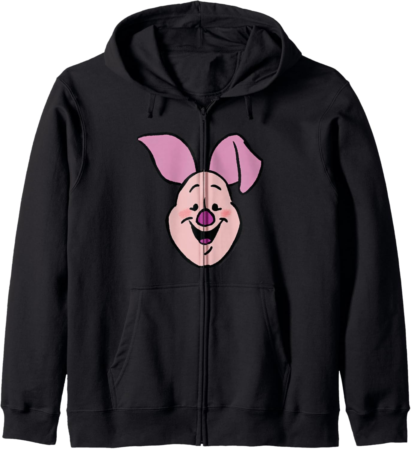 Disney Winnie the Pooh Piglet Happy Big Face Costume Zip Hoodie