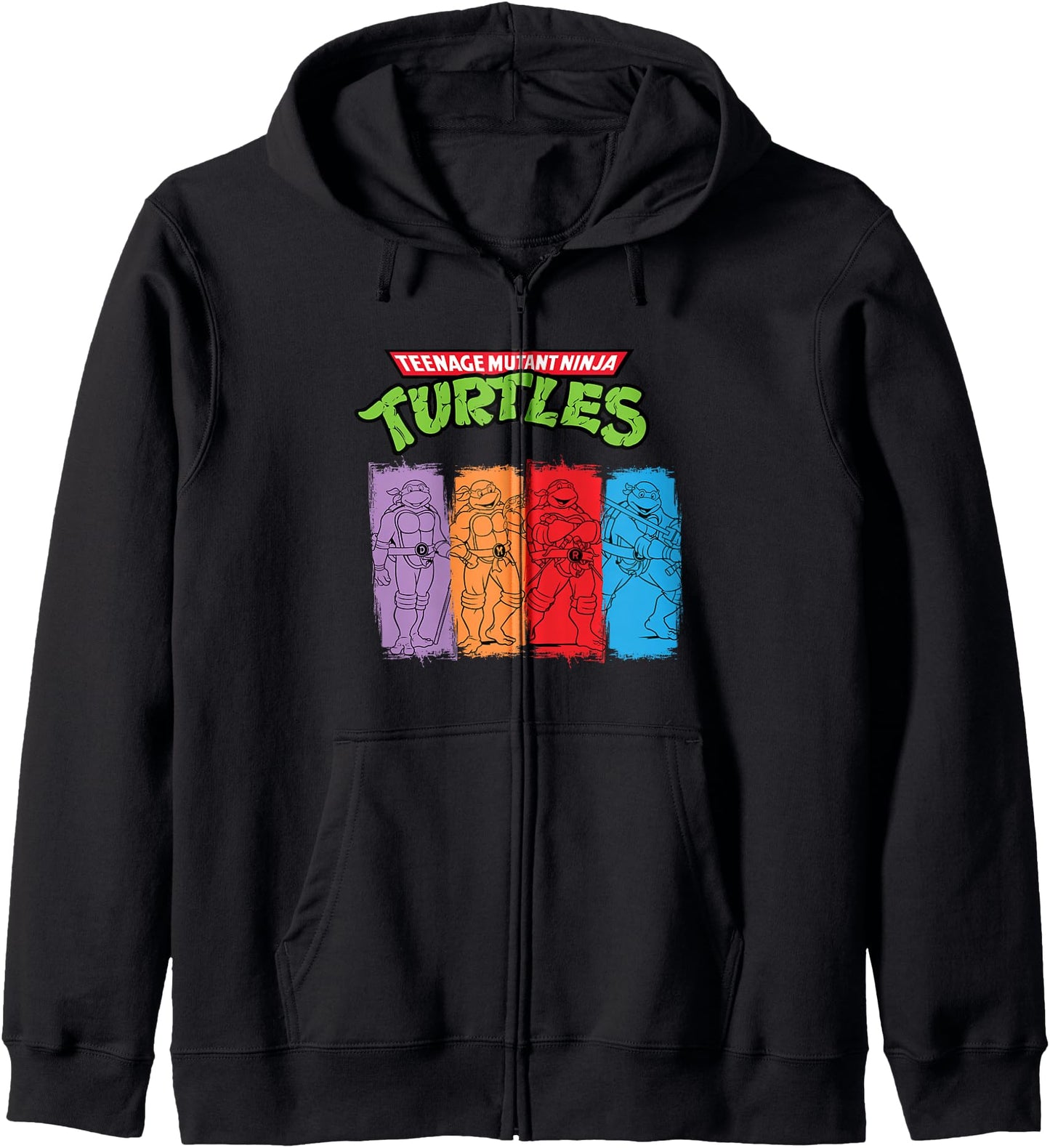 Mademark x Teenage Mutant Ninja Turtles - Original Teenage Mutant Ninja Turtles Classic Retro Vintage Zip Hoodie