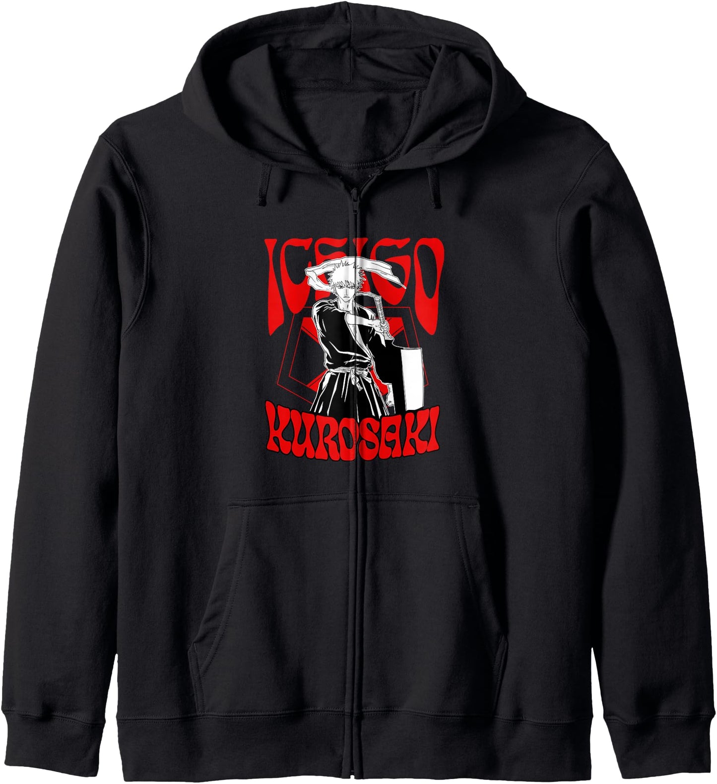 Bleach Ichigo Kurosaki New Age 60's Type Anime Hoodie