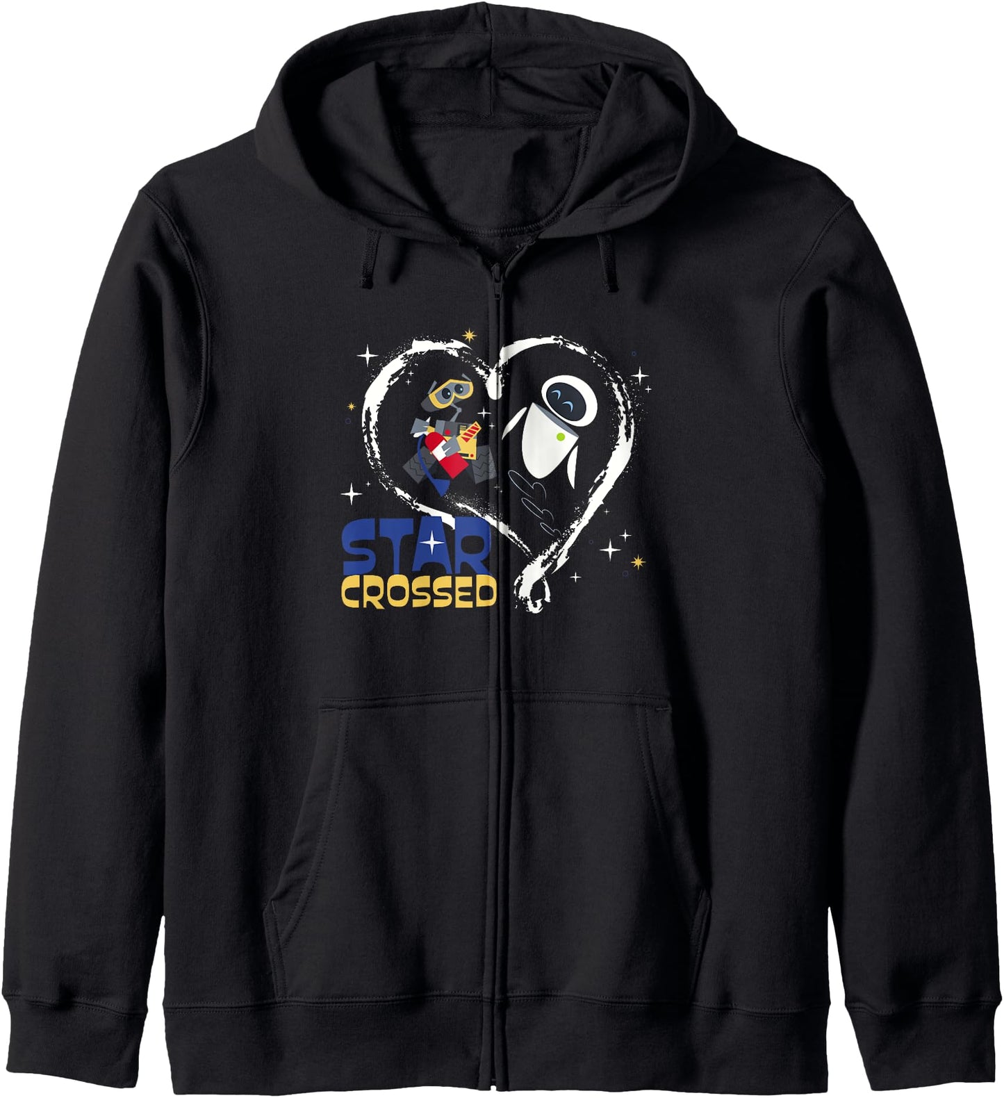 Disney Pixar WALL-E & EVE Valentine's Day Star-Crossed Love Zip Hoodie