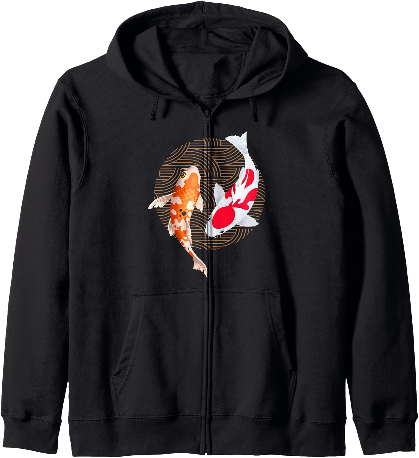 Koi Carp Fish Japanese Zip Hoodie