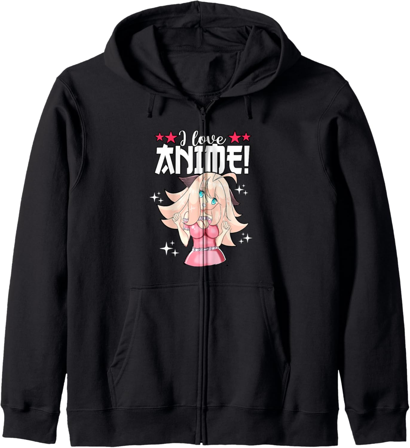 Kawaii I Love Anime Waifu Animes Cosplay Cute Anime Hoodie