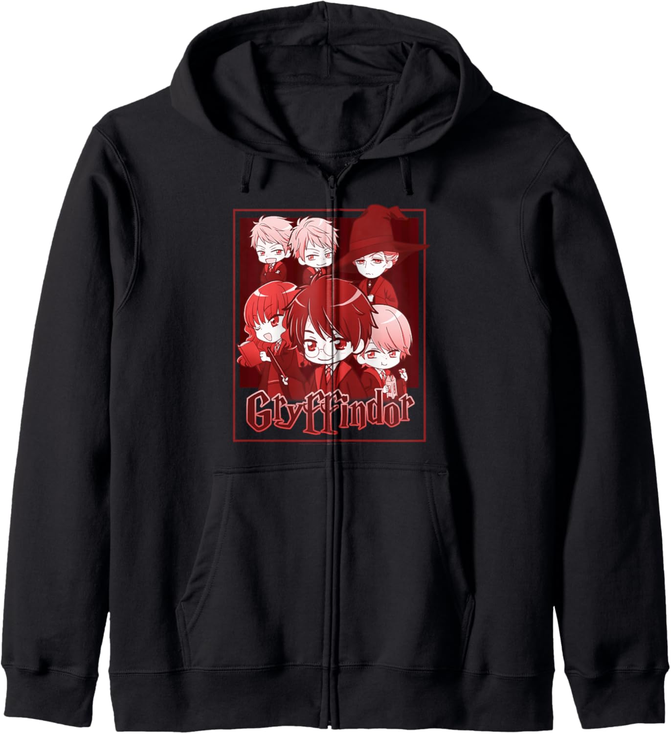 Harry Potter Gryffindor House Group Shot Anime Zip Hoodie