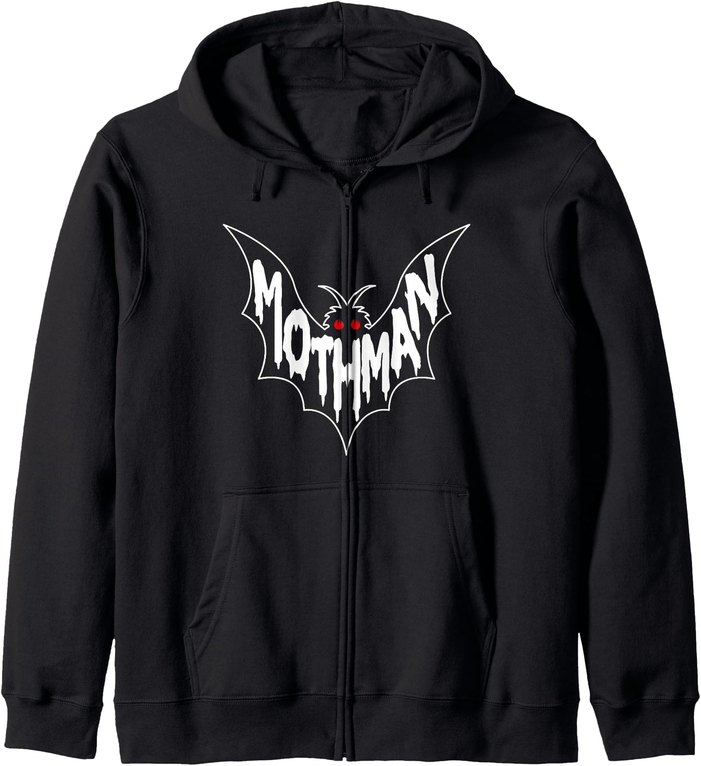 Cryptozoology Cryptid Mothman Zip Hoodie
