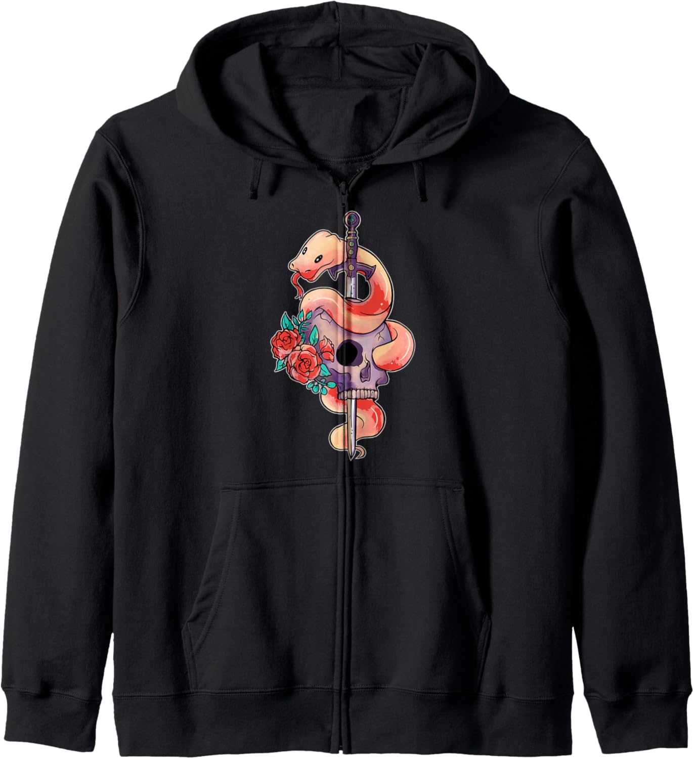 Kawaii Pastel Goth Demon Snake Pink Gothic Manga Anime Hoodie