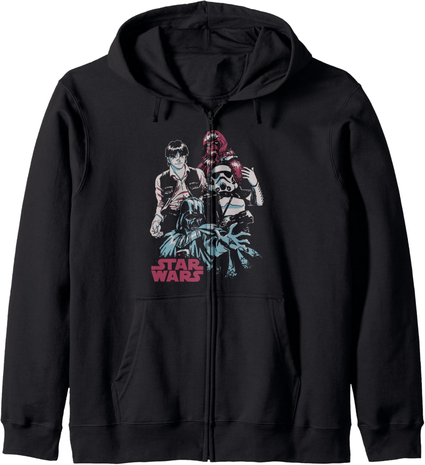 Star Wars Anime Group Poster Hoodie