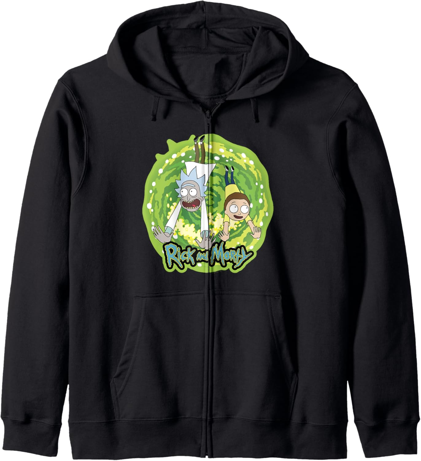 Rick And Morty Portal Logo Zip Hoodie