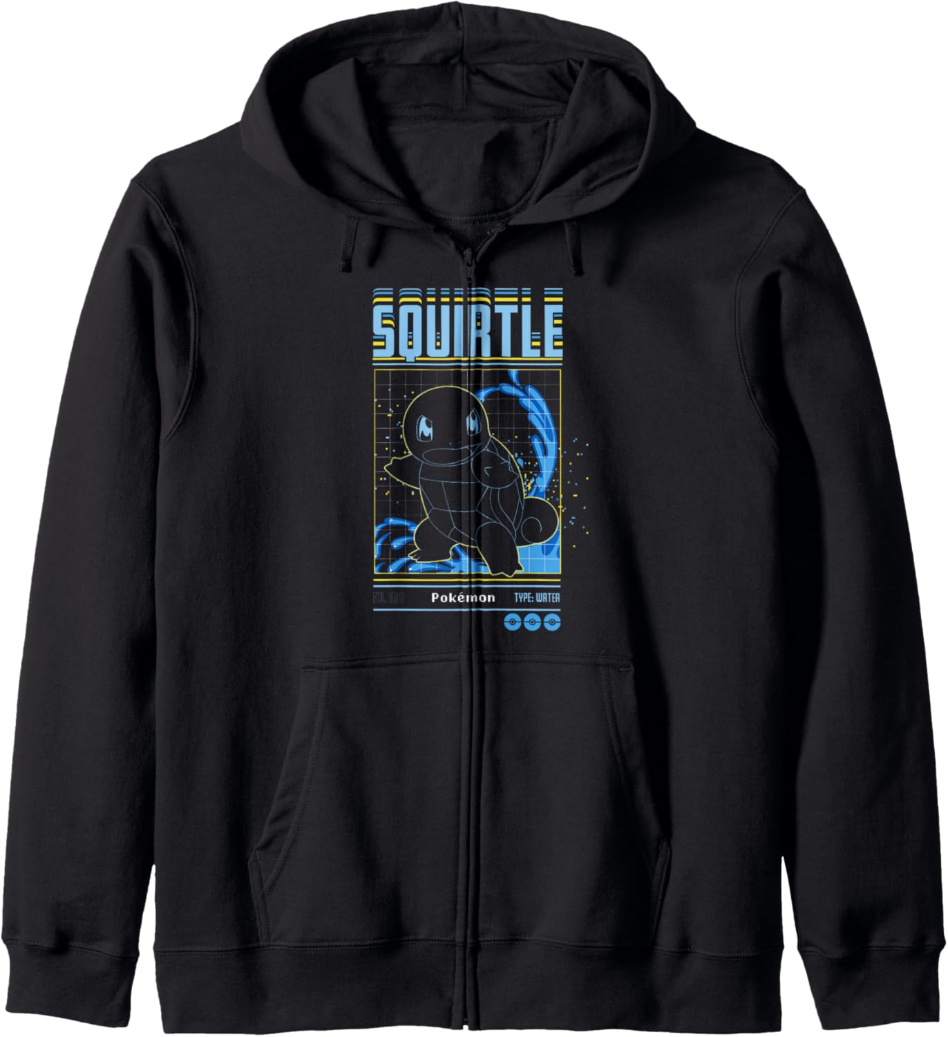 Pokémon Squirtle Water Type Schematic Hoodie