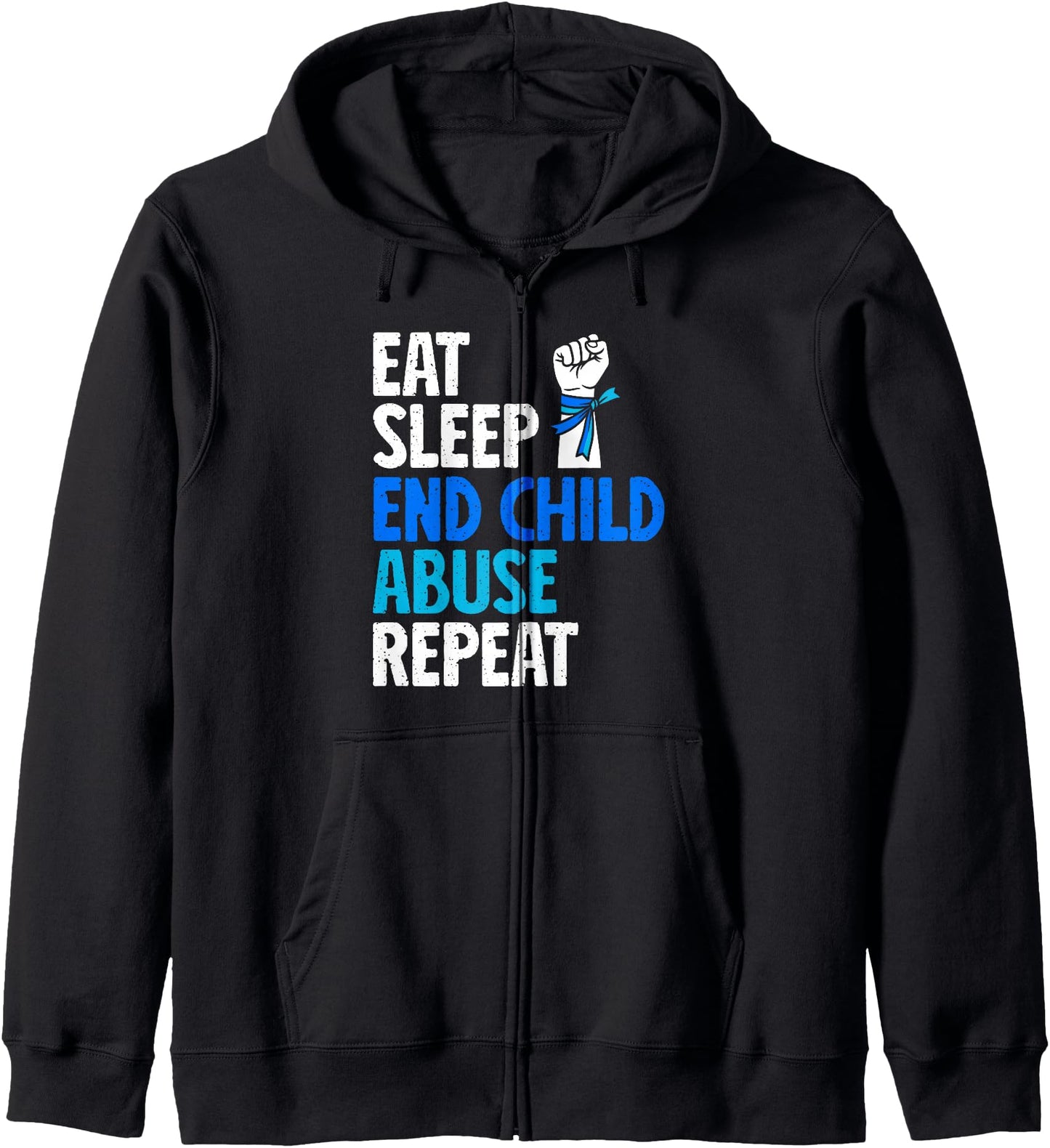 Child abuse awareness Child abuse prevention Zip Hoodie