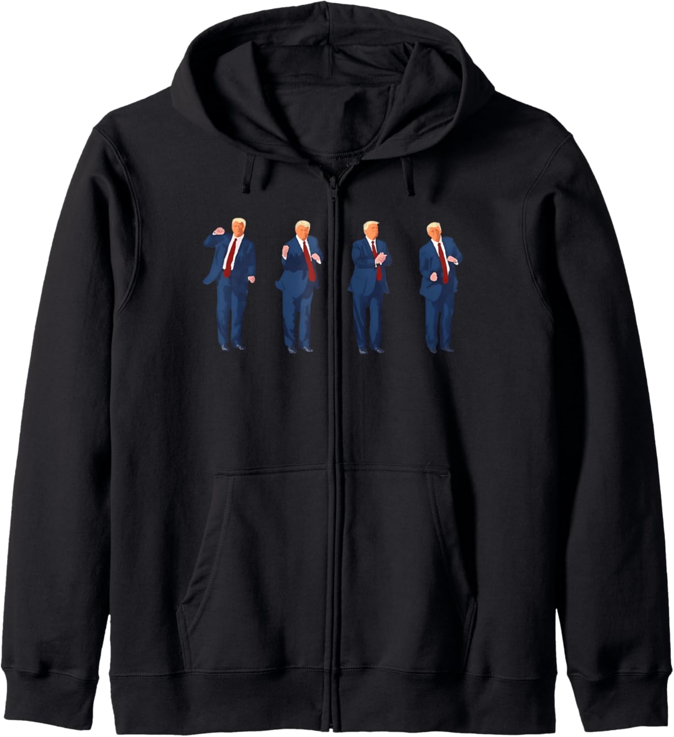 Trump Dance 4th Of July Trump 2025 Zip Hoodie
