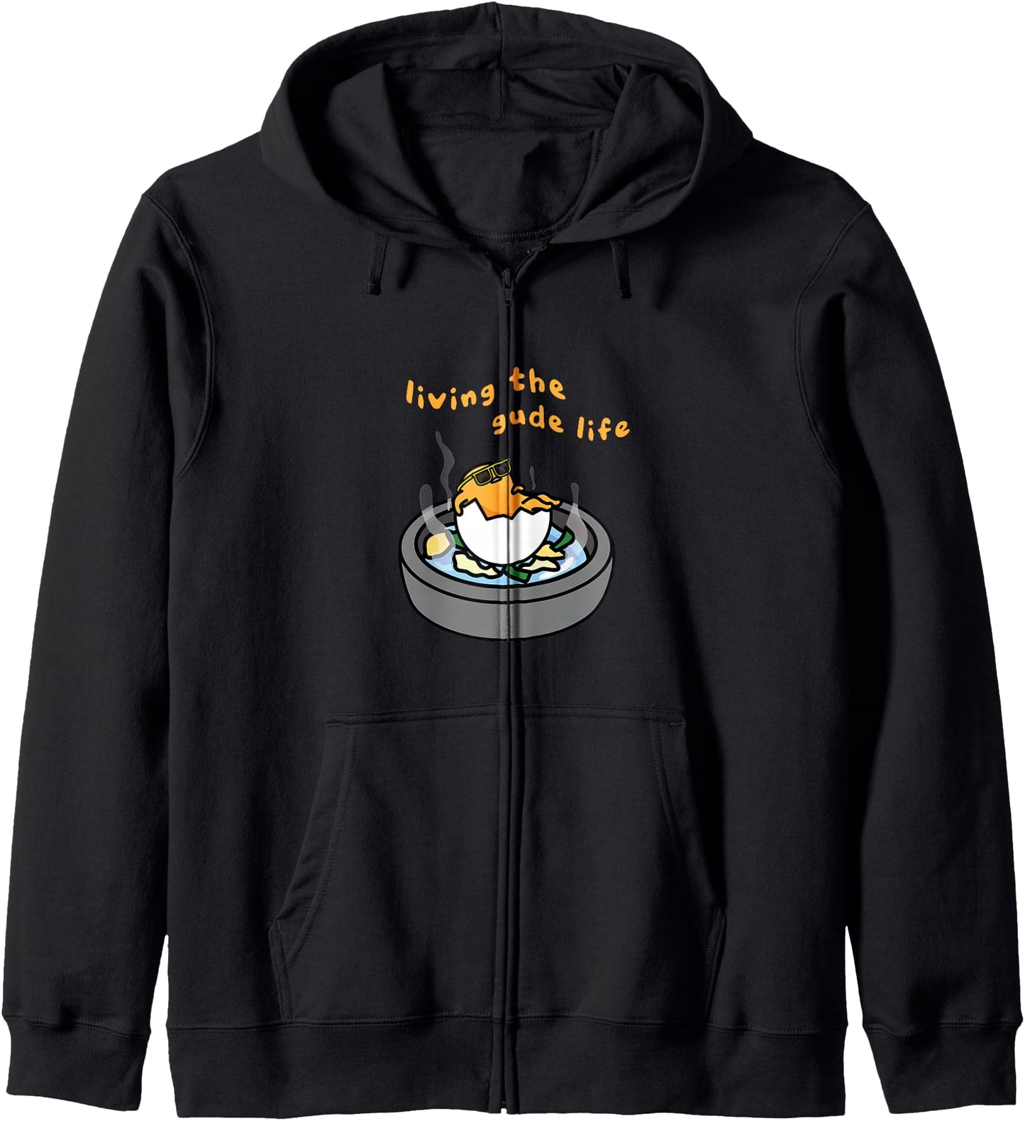 Living the Gude Life Ramen featuring Gudetama Zip Hoodie