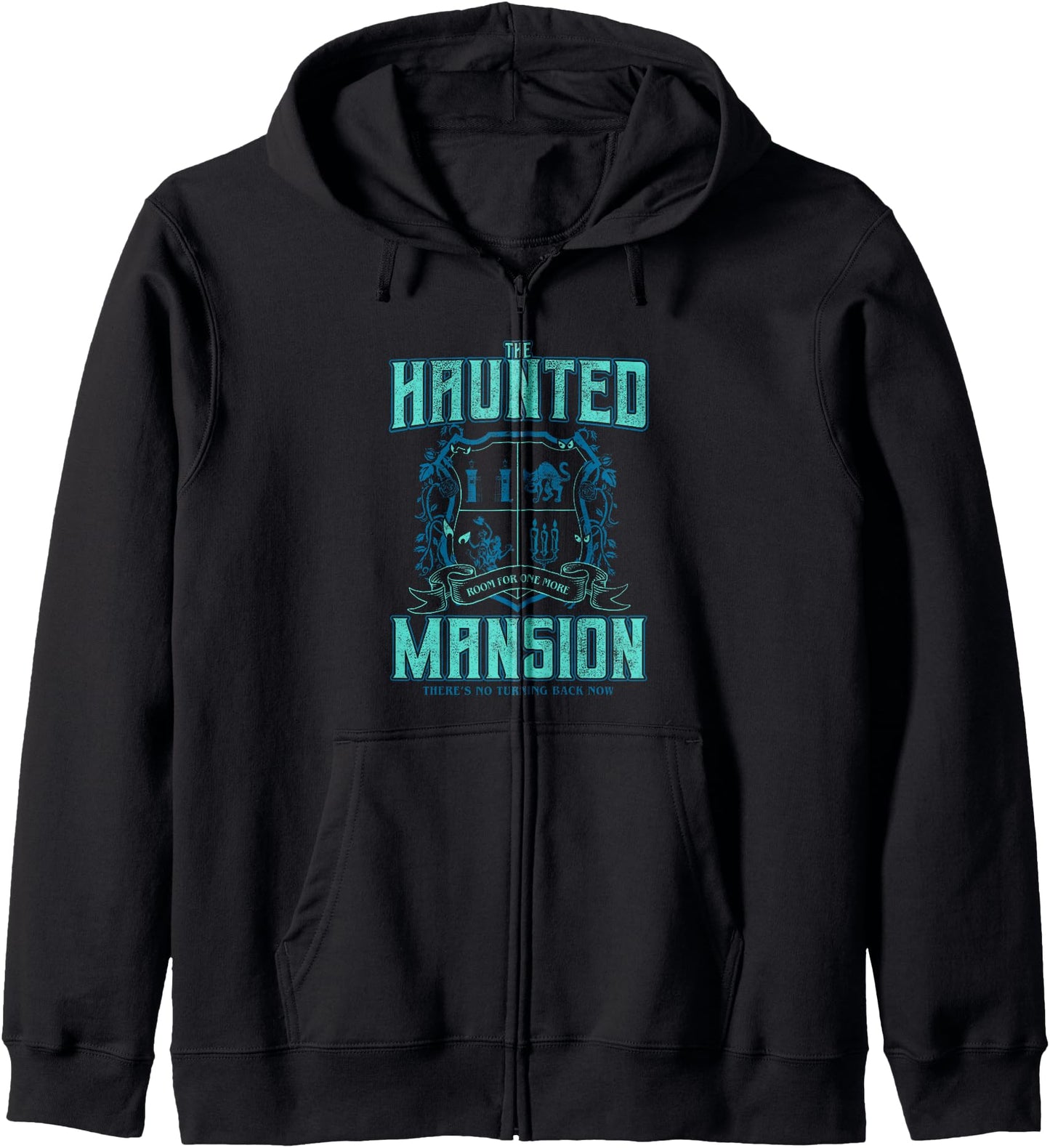 The Haunted Mansion Room For One More Collegiate Retro Logo Zip Hoodie
