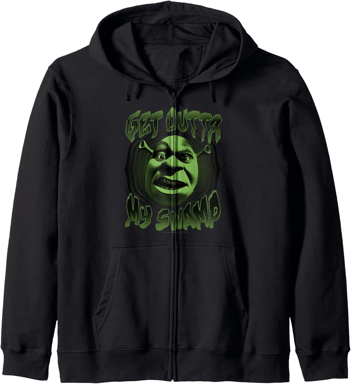 Shrek Get Outta My Swamp Zip Hoodie