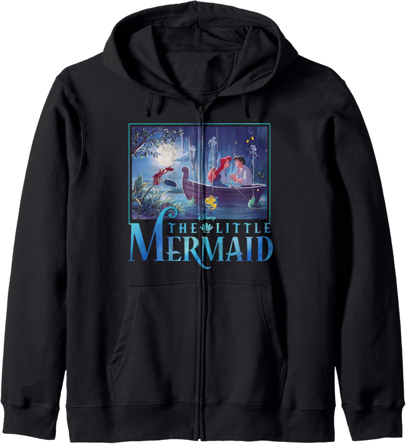 Disney The Little Mermaid Ariel & Eric Grotto Portrait Zip Hoodie