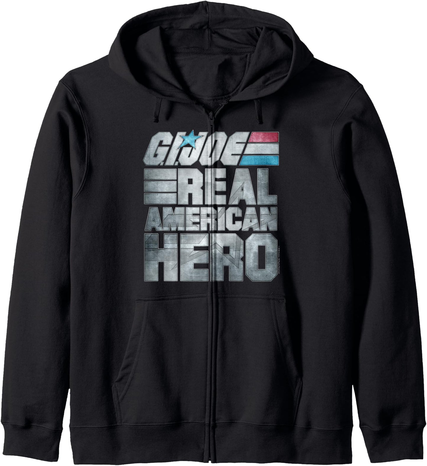 G.I. Joe Real American Hero Metallic Block Logo Zip Hoodie