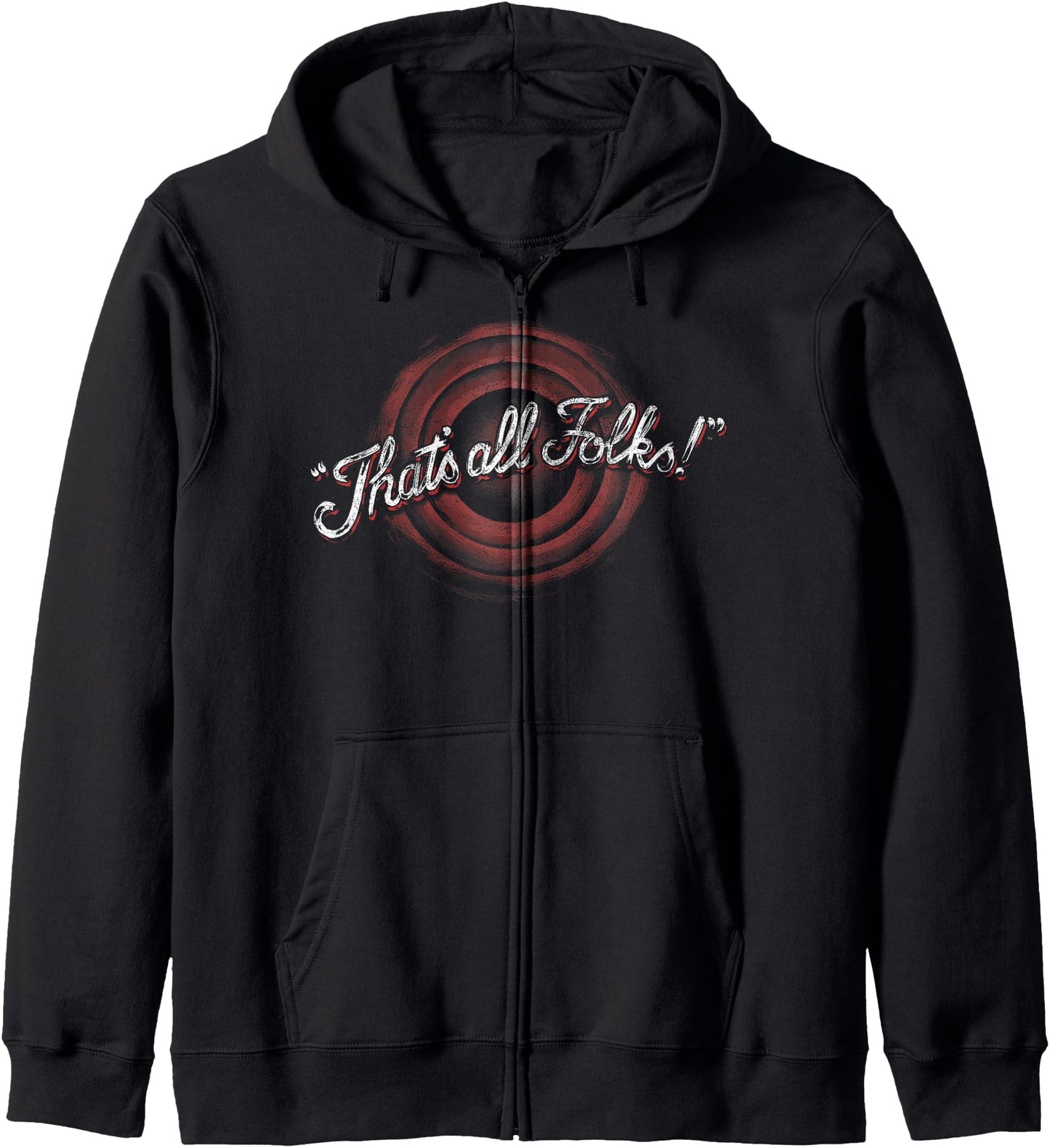 Looney Tunes Classic Thats All Folks Zip Hoodie