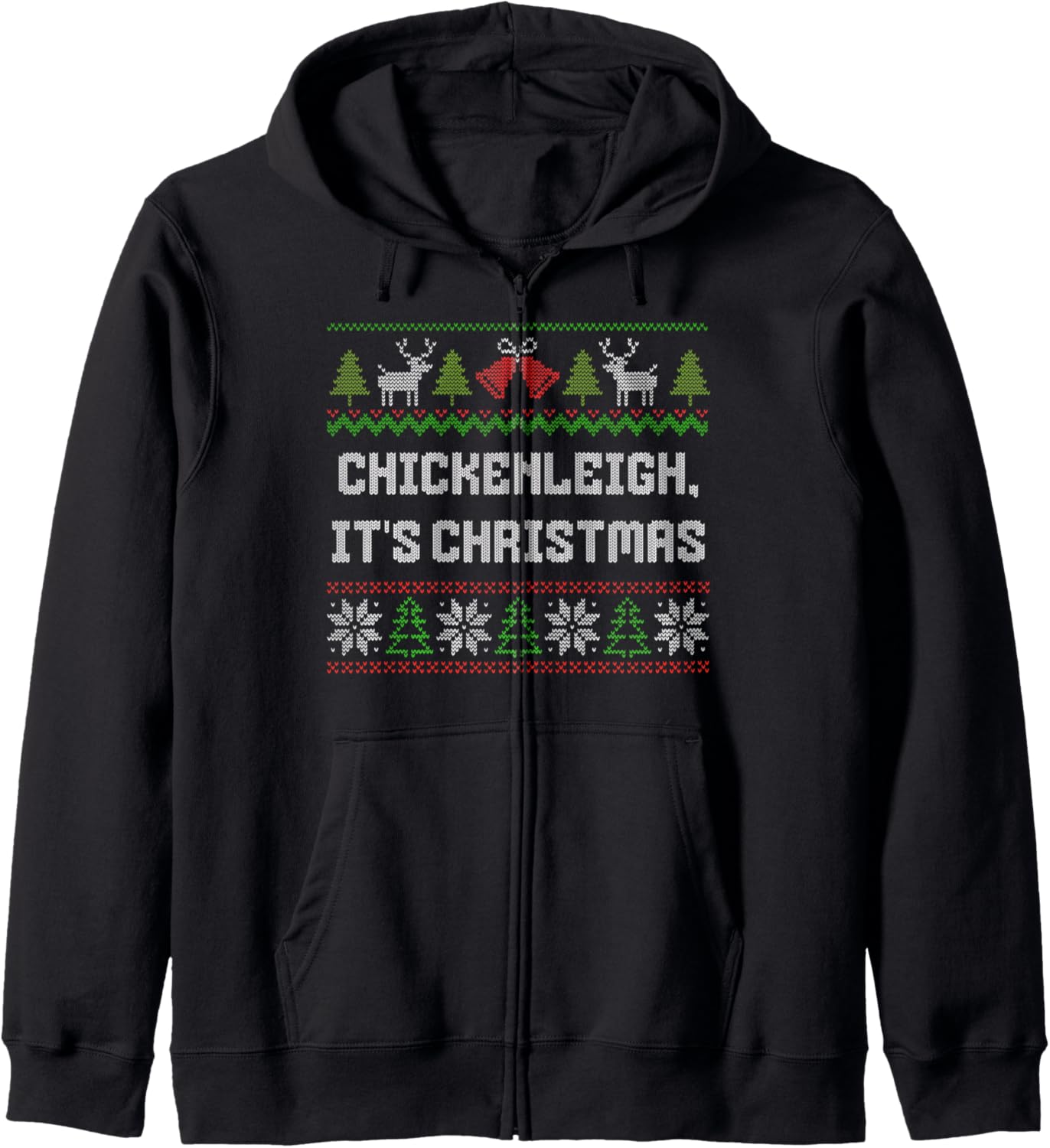 Chickenleigh it's Christmas Zip Hoodie