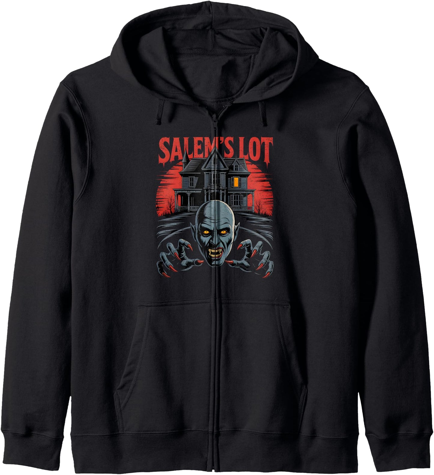 Salem's Lot Maine Vampire Zip Hoodie