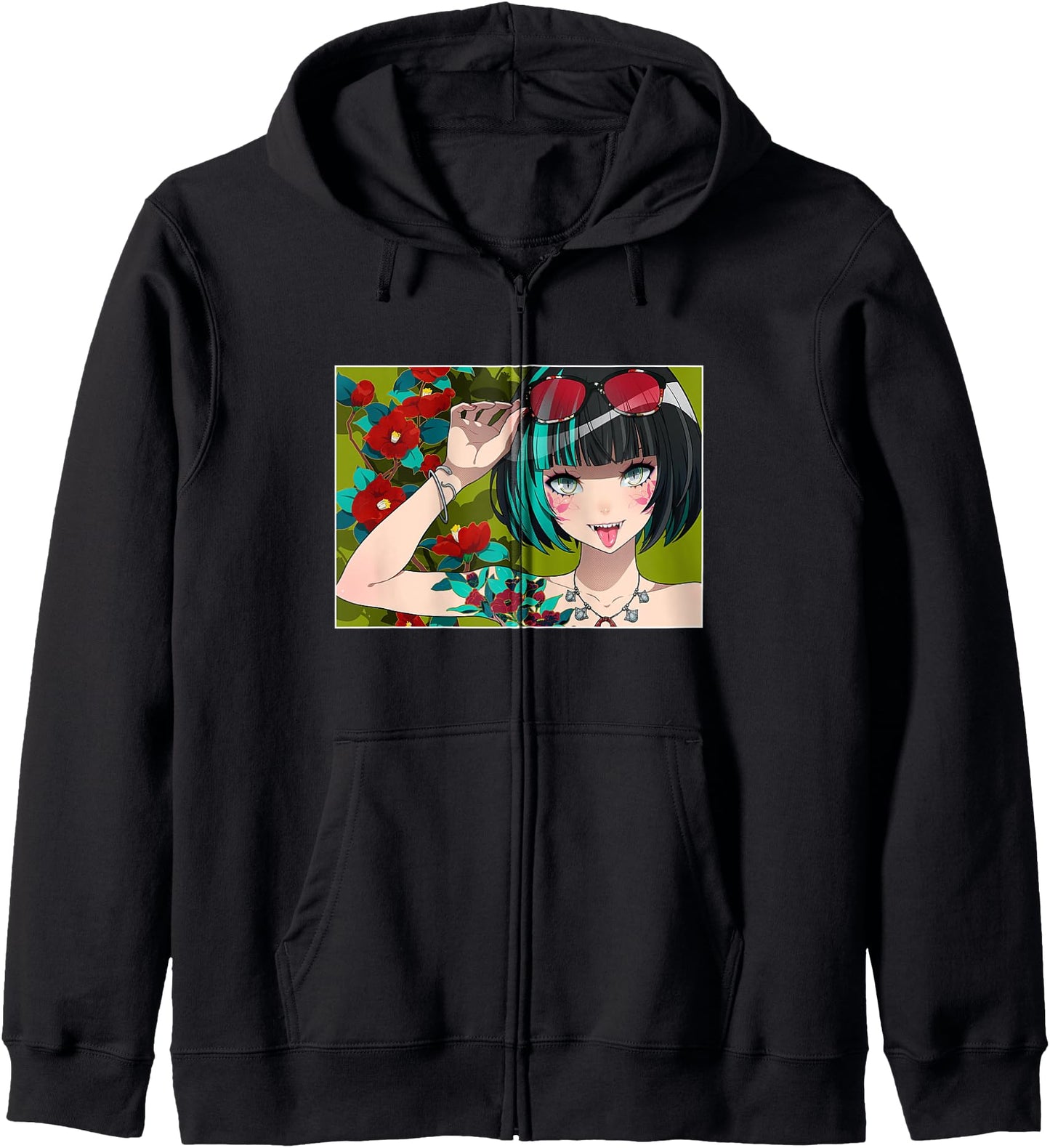 Anime Girl Japanese Aesthetic anime Otaku Hoodie