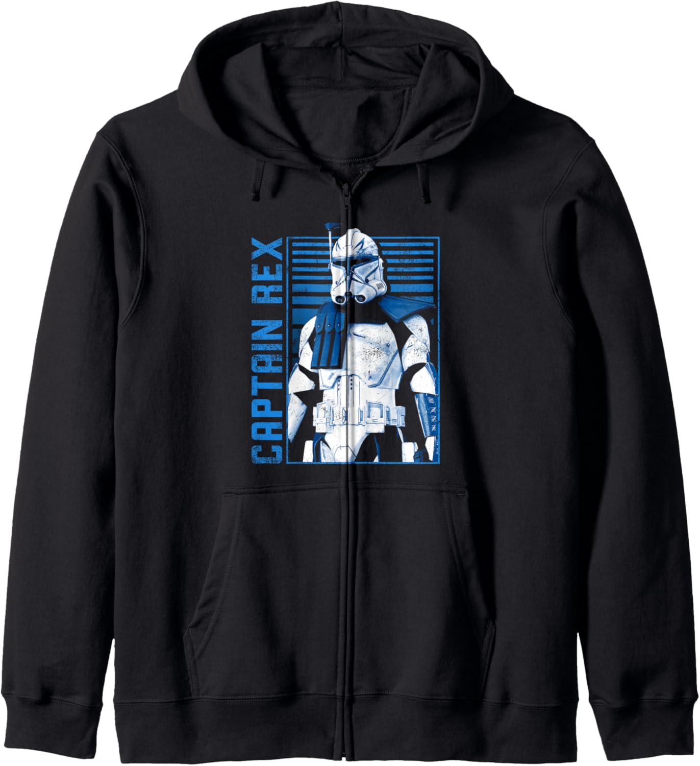 Star Wars: Ahsoka Captain Rex Vintage Rebel Fighter Poster Zip Hoodie