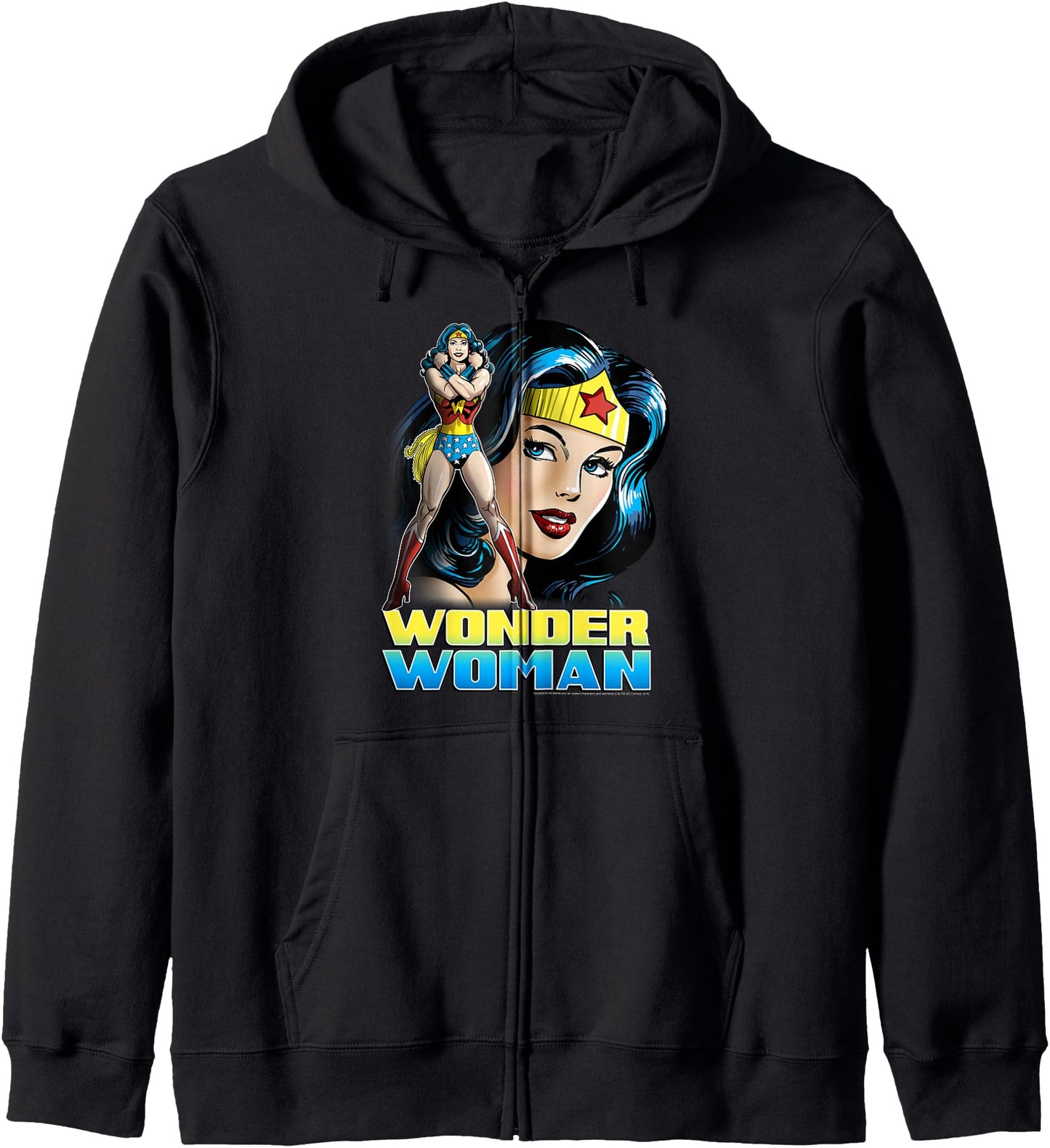 DC Comics Wonder Woman Classic Portrait Zip Hoodie